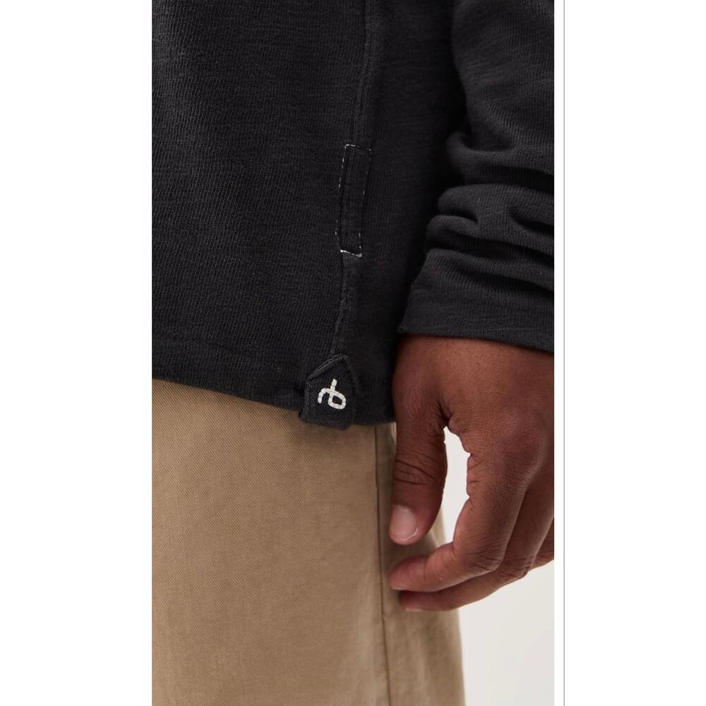 Rag & Bone Men’s Black Long Sleeve Shirt Size L 100% cotton - Picture 4 of 10